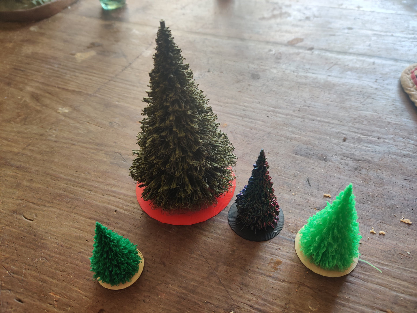 3D Printed Trees for Christmas Decorating or Model Train Scenery